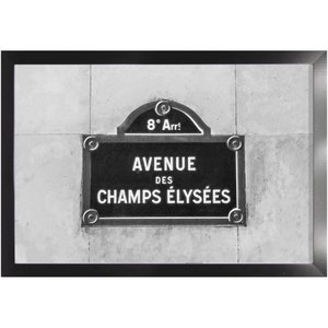 Bargain Frames | Champs Elysees Boulevard Arrondissemenet 8 Sign Paris France