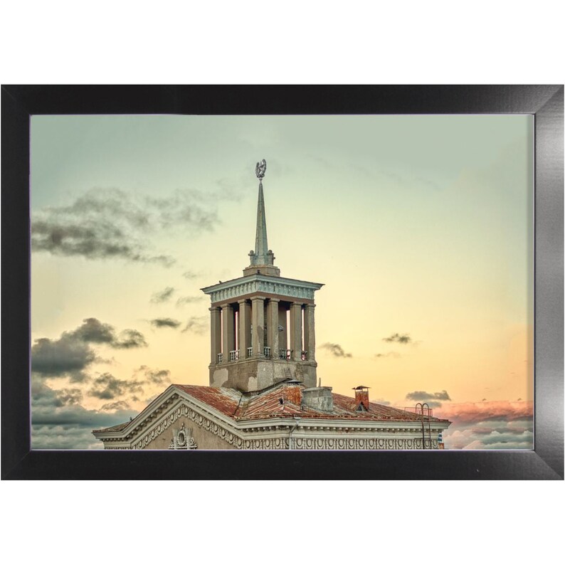 Old Soviet Union Communist Building With a Star at Top, From USSR CCCP ...