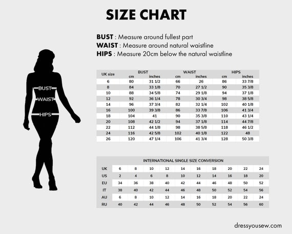Clothing Us Size 18 To Eu Dress Dress With A Curved Neck Turning Into V-neck, Sewing Digital PDF Sizes UK 6-26, EU 34-54, UK Clothing Us Size 18 To Eu Dress Dress With A Curved Neck Turning Into V-neck, Sewing Digital PDF Sizes UK 6-26, EU 34-54, UK