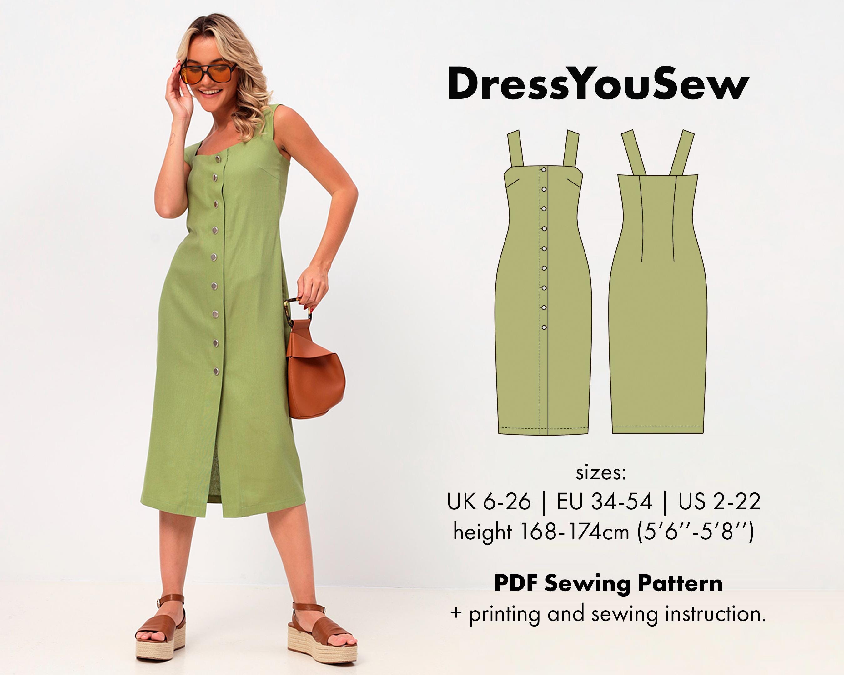 fitted pinafore dress pattern CURVE MRS. SMITH STRETCH LEATHER DRESS – AS by DF main image 1