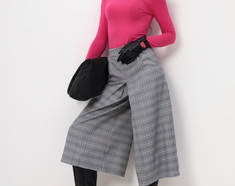 Culottes Pattern PDF | Wide Leg Skirt-Trousers with Pockets | Sizes UK6-26 | EU34-54 | US2-22