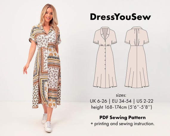 knee length dresses for ladies New Look 6718 Misses' Dress sewing pattern — jaycotts.co.uk main image 0