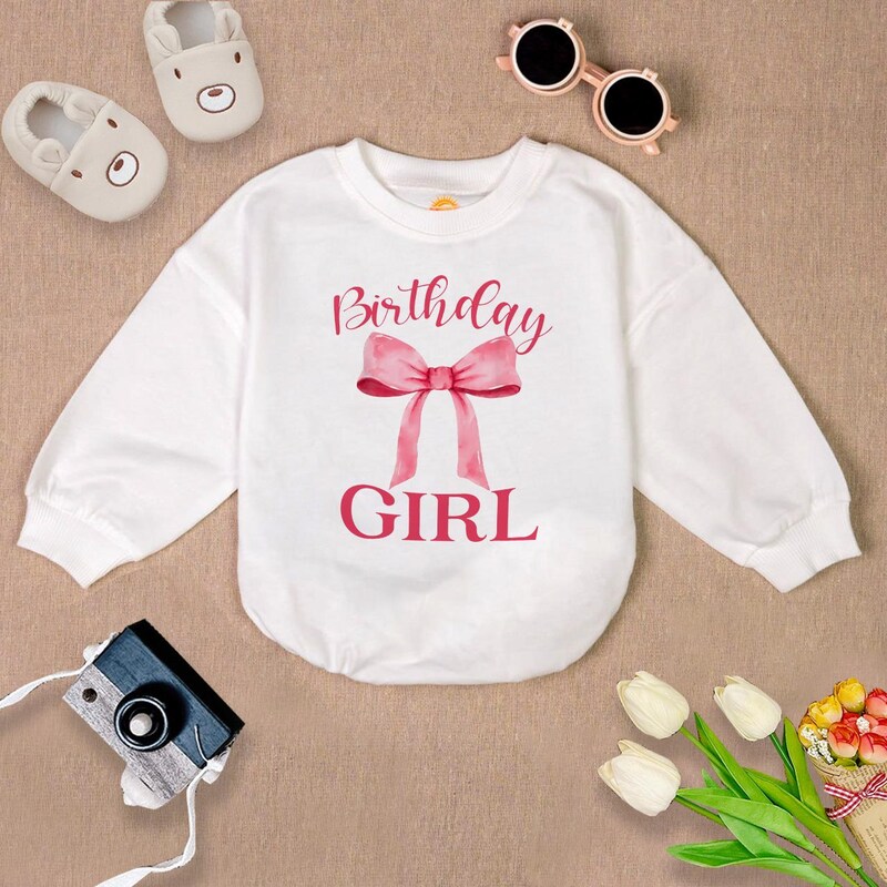 Baby Girls  First 1st Birthday Party Outfit  - Coral