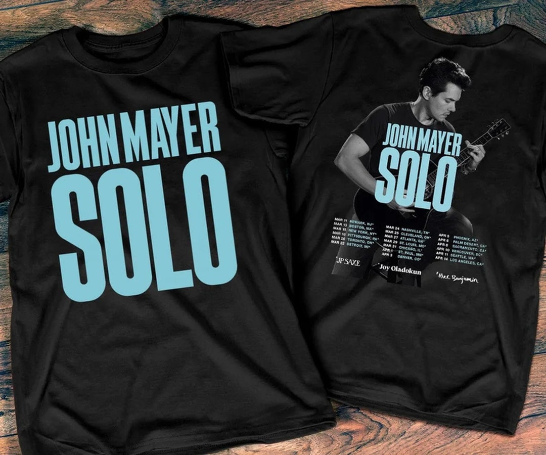 2023 John Mayer Solo Tour Tshirt John Mayer Tshirt John Etsy