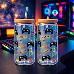 Gamer Controller Tumbler Wrap | Game On PNG Sublimation (Digital Download)