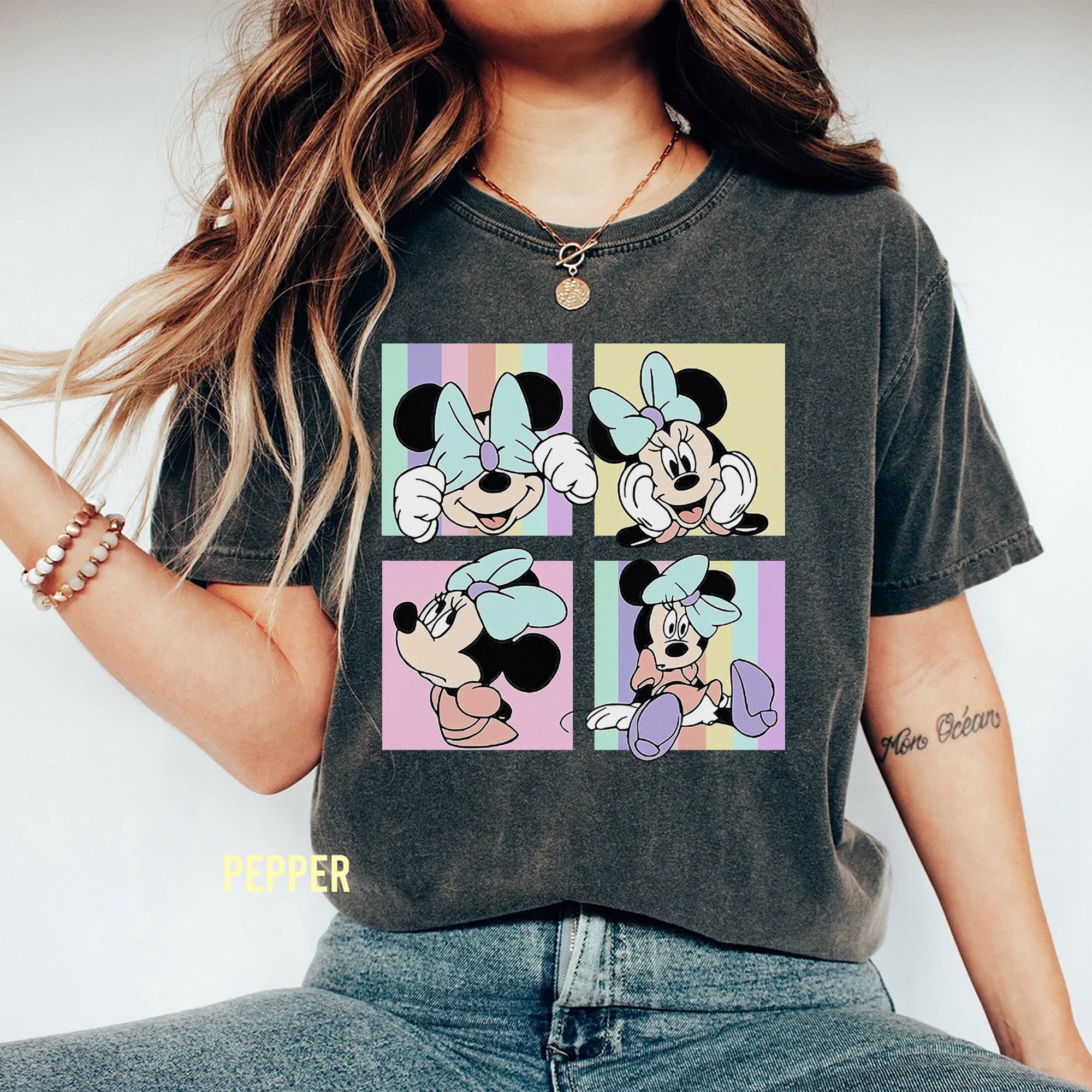 Retro Minnie Mouse Shirt Disney Womens Shirt Disney Girl Etsy