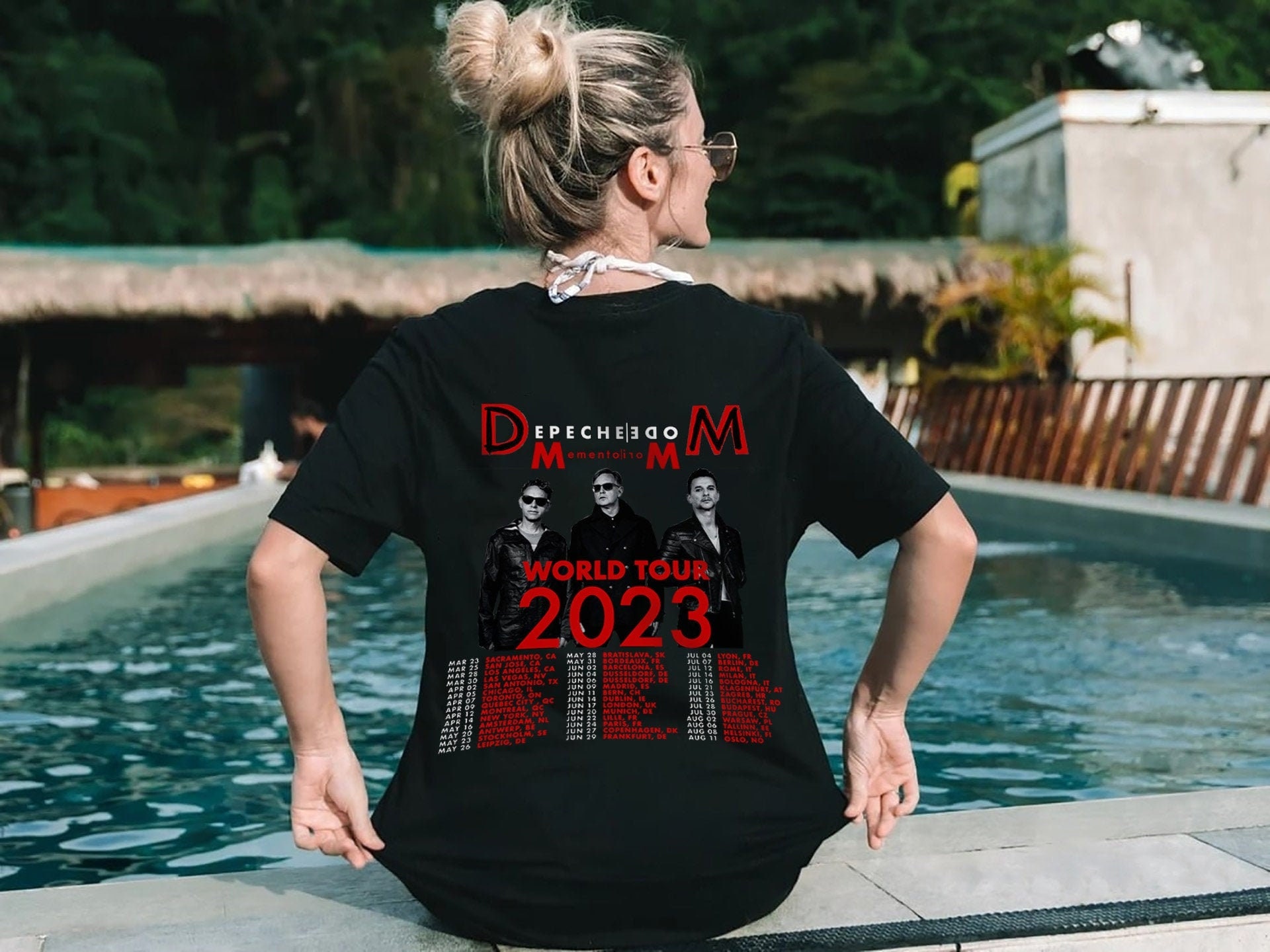 Depeche Mode 2023 World Tour Gildan Tshirt Music Tour 2023 