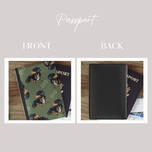Passport Cover with dog on it