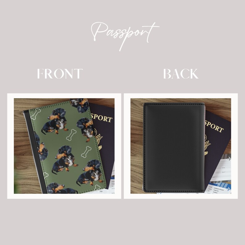 Passport Cover with dog on it