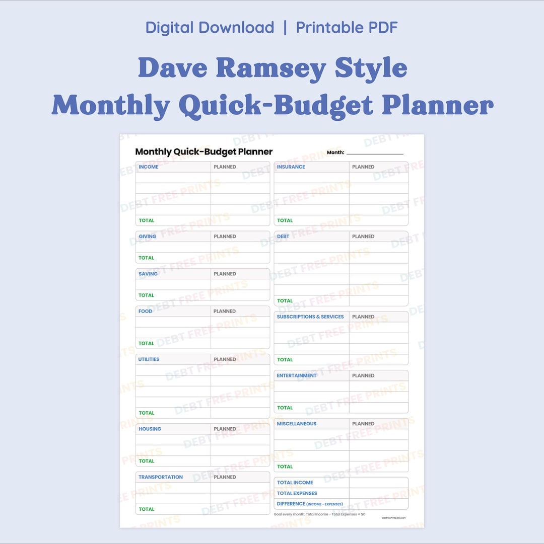 dave-ramsey-style-monthly-quick-budget-planner-digital-download