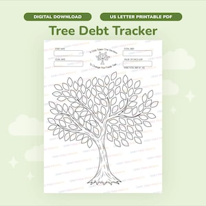 Debt Payoff Tracker Printable PDF, Debt Snowball and Avalanche Sheet, Instant Download, US Letter