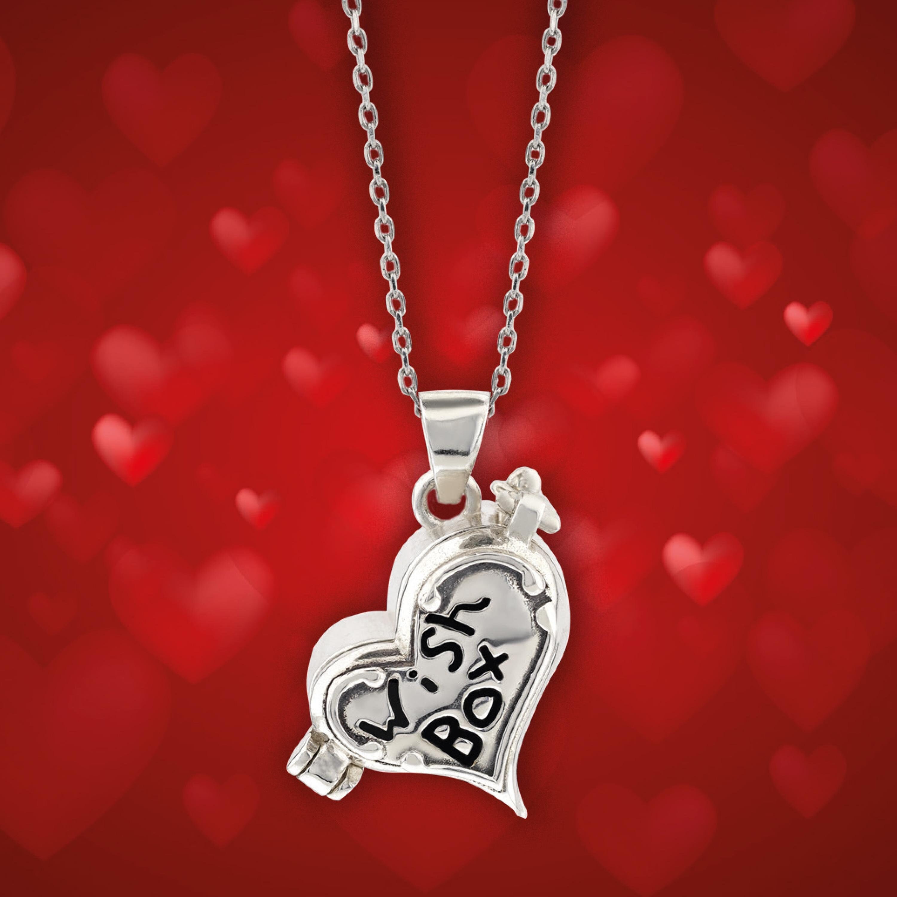 Collana Con Ciondolo A Forma Di Cuore D'amore In Argento Sterling - Foto 2