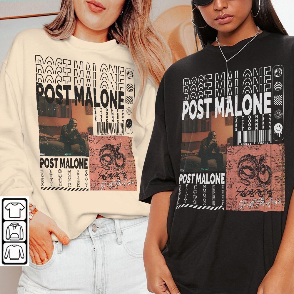 Post Malone Rap Shirt Post Malone Merch Sweatshirt Retro Y2K Etsy