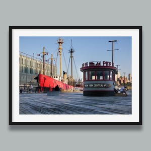 Ambrose Boat at Pier 16 Print | Original Art Print of the Ambrose Boat and Pier 16, New York, Photography