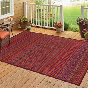 Outdoor Plastic Straw Rug, Reversible Mats, Carpet for Patio, Camping Mat, Portable Outdoor Area Rug, Lightweight Plastic Straw Rug