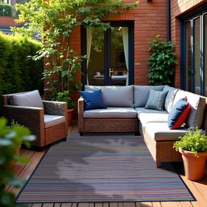 Outdoor Plastic Straw Rug, Large Outdoor Plastic Rug, Reversible Mat, Carpet for Patio, Camping Mat, Outside Carpet, Garden Plastic Carpet