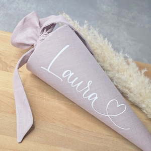 Kindergartentüte versch. Größen| Mädchen|personalisierte kleine Schultüte| Kita-Tüte|Geschwister-tüte|Mini Schultüte| kleine Schultüte| Rosa