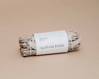 Weißer Salbei 30g | Premium Räucherstäbchen | Salbei Apiana | Natürlicher Chakra Reiniger | Yoga & Meditationsstab | Wischstab | Räucherstäbchen