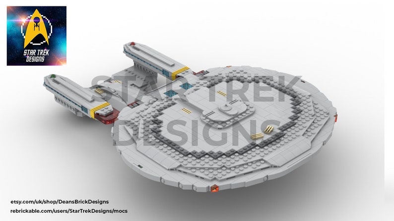 Galaxy Class USS Enterprise NCC-1701-D Building Instructions &amp; Parts ...