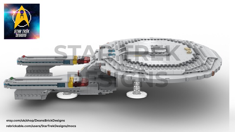 Galaxy Class USS Enterprise NCC-1701-D Building Instructions &amp; Parts ...