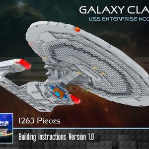 USS Enterprise NCC-1701-D, clase Galaxy: instrucciones de construcción y lista de piezas
