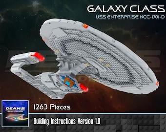 Galaxy Class USS Enterprise NCC-1701-D: bouwinstructies en onderdelenlijst