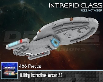 USS Voyager NCC-74656, clase Intrepid - Instrucciones de construcción y lista de piezas