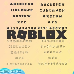 Roblox Alphabet SVG Bundle, Roblox Schrift, Roblox Png, svg, Roblox svg, Gaming-Svg-Dateien für Cricut, Geburtstag svg, Instant Download