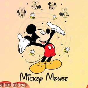 Mickey Mouse SVG Layered Head svg Tumbler Mug, Camiseta de aniversário svg, arquivos svg para Cricut Svg | Dxf | Png