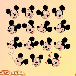 Mickey Mouse Head SVG Bundle Layered Head svg Tumbler Mug, Birthday tshirt svg, svg files for Cricut Svg Dxf Png image 1