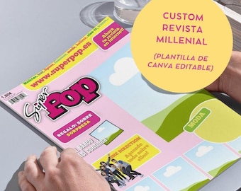 Millennial Magazine Canva Template | SuperPop | Customizable | Digital File