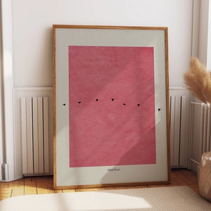 affiche intemporelle, impression d'art citation simple, impression d'art artistique, impression d'art offerte, affiche rose, téléchargement numérique