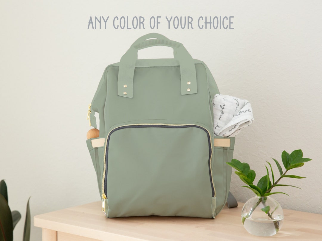 Diaper Bag Girl With Name Baby Shower Gift Denim Diaper Backpack Boy