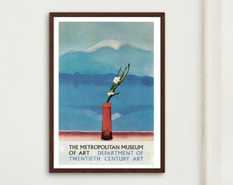 1987 DAVID HOCKNEY Print - The Metropolitan Museum, Exhibition Poster Reproduction - Hockney Wall Art - Hockney Poster - 10.25 x 14 Inches