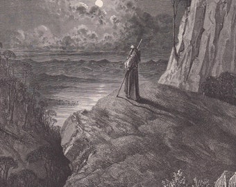 1870 GUSTAVE DORE Print deborah Dore Wall Art Antique Dore 