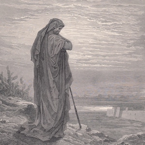 1870 GUSTAVE DORE Print - &quot;Amos&quot; - Dore Wall Art - Dore Engraving - 8.5 x 12.8 Inches