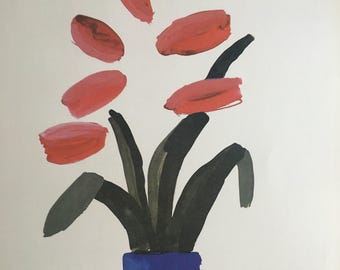 DAVID HOCKNEY - Amaryllis in Vase - Signed, Numbered Edition 149