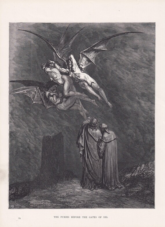 1870 GUSTAVE DORE Print - 