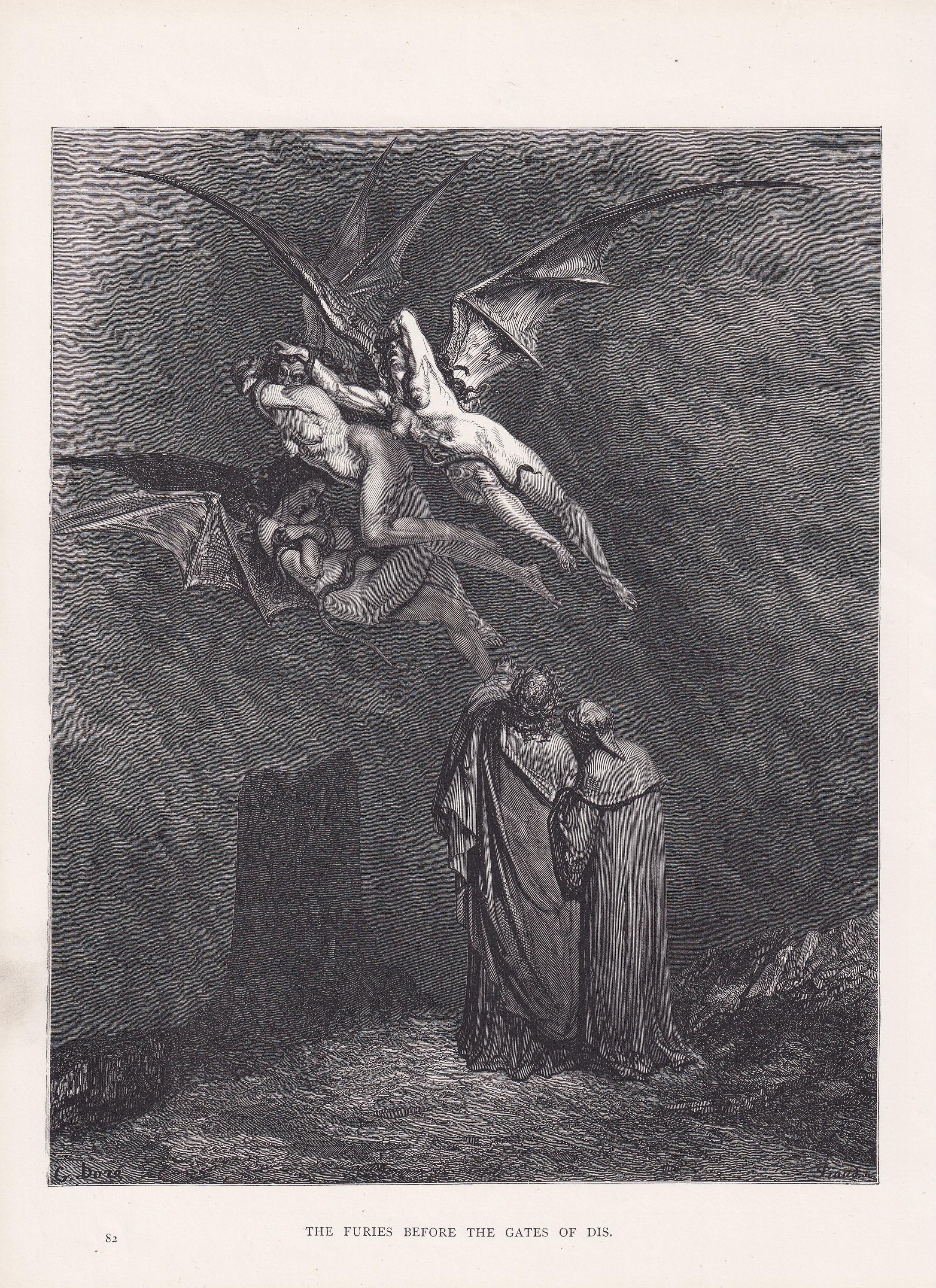 1870 GUSTAVE DORE Print - 