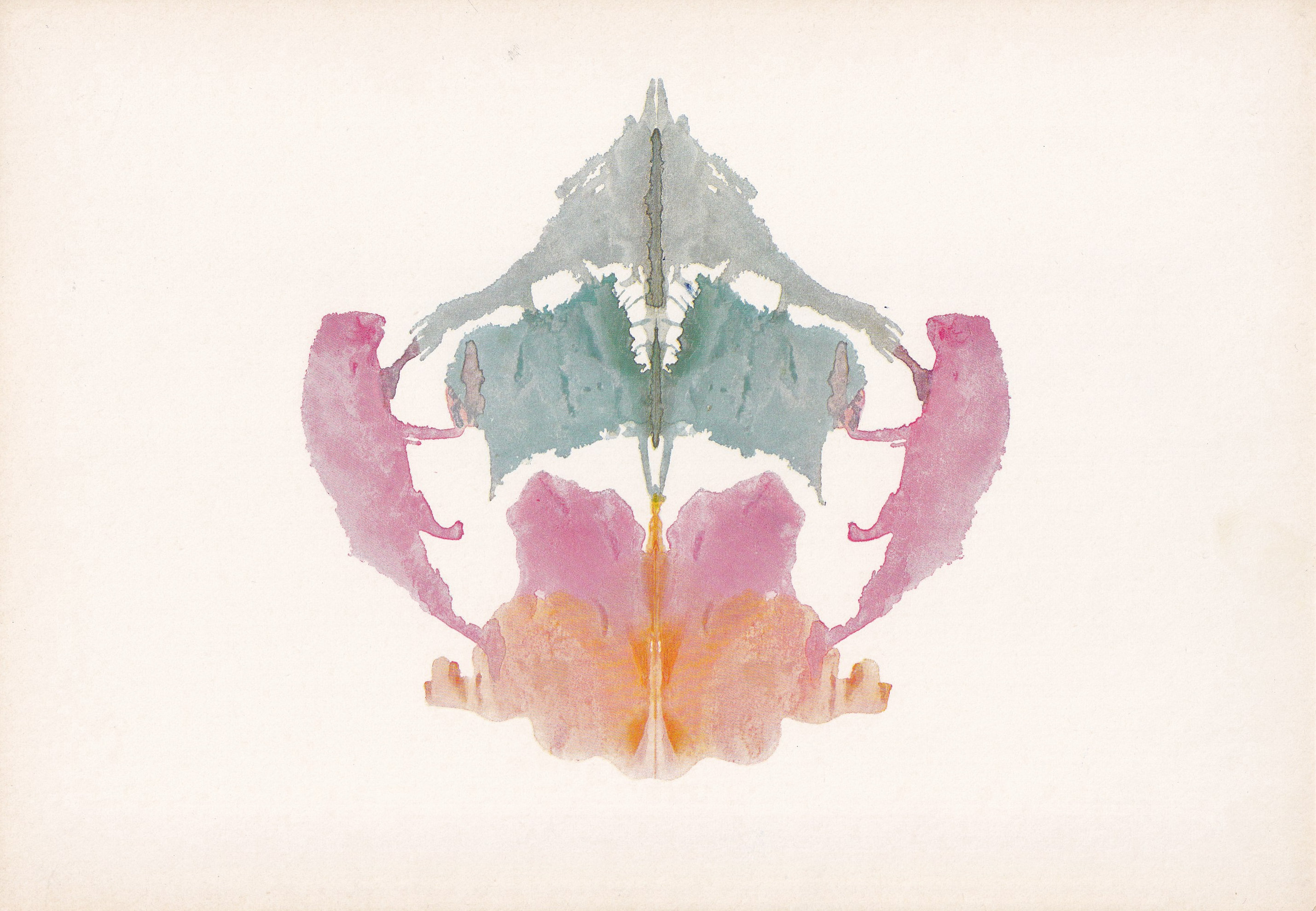 1948 RORSCHACH INKBLOT TEST Card - Inkblot Test Print - Psychology