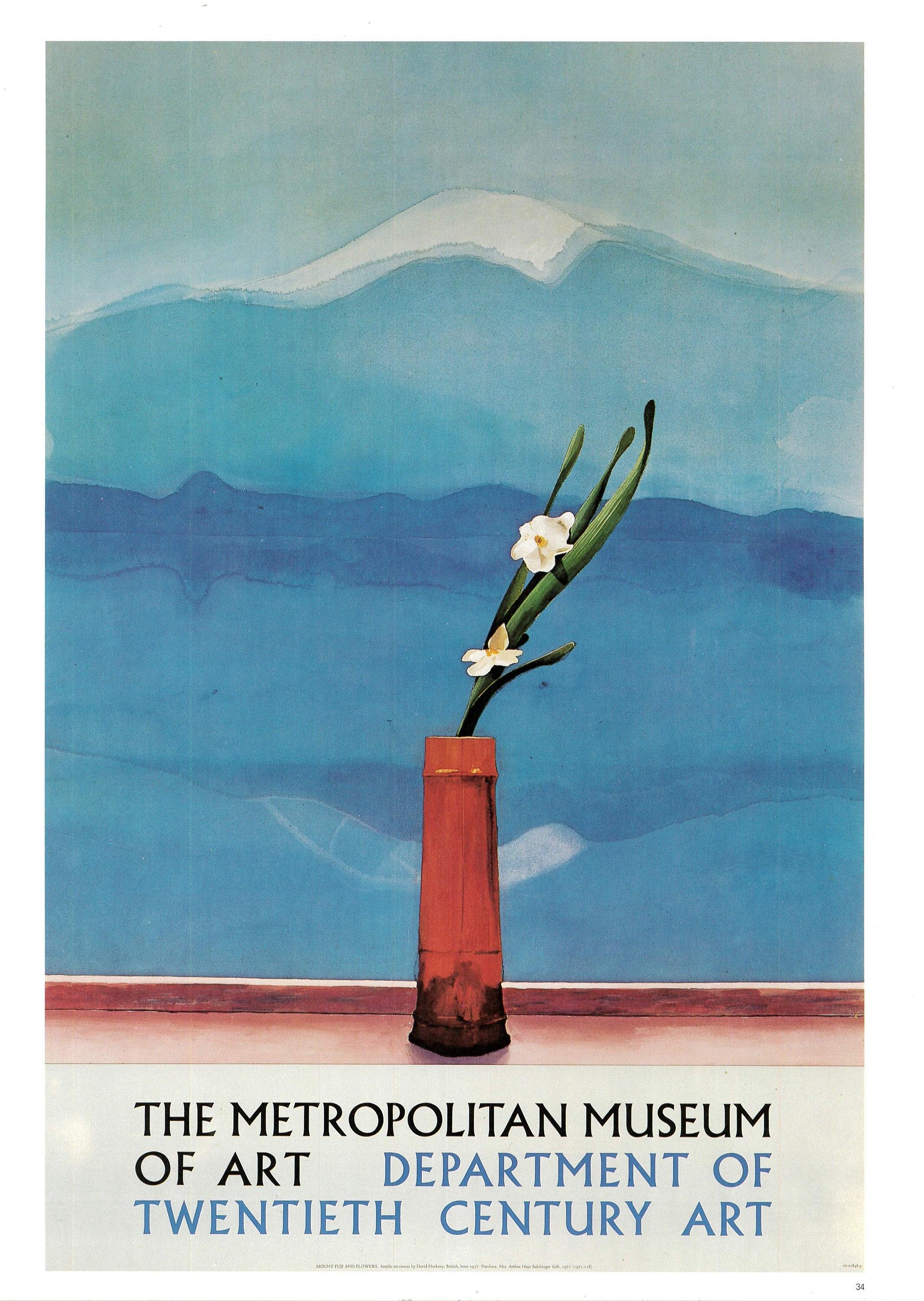 Vintage 1987 DAVID HOCKNEY Print - the Metropolitan Museum