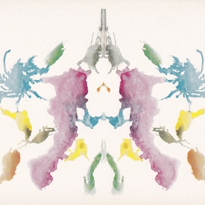 1948 RORSCHACH INKBLOT TEST Card - Inkblot Test Print - Psychology Wall ...