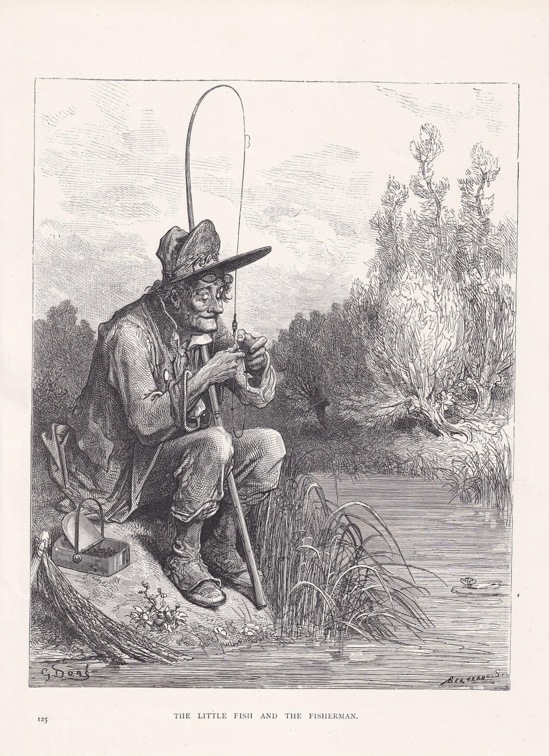 1870 GUSTAVE DORE Print - 
