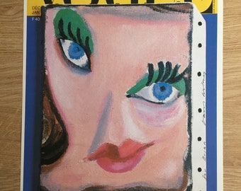 Vintage 1987 DAVID HOCKNEY Print - Vogue Paris 1985, Exhibition