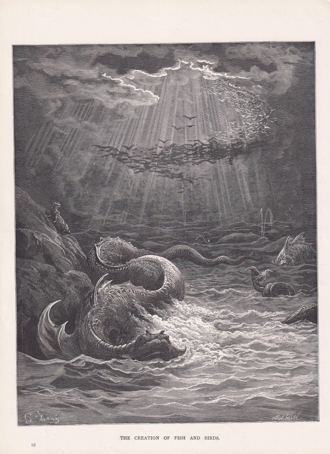 1870 GUSTAVE DORE Print - 