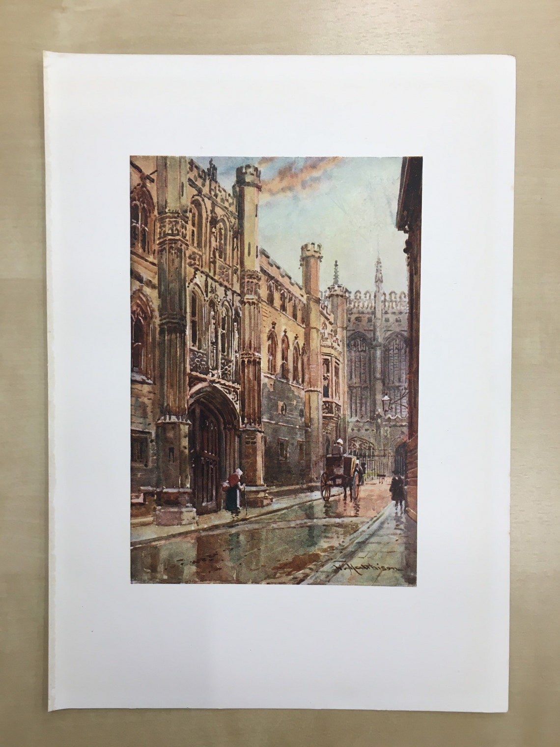 1907 CAMBRIDGE - KING'S COLLEGE: the Old Gateway - William Mathison ...