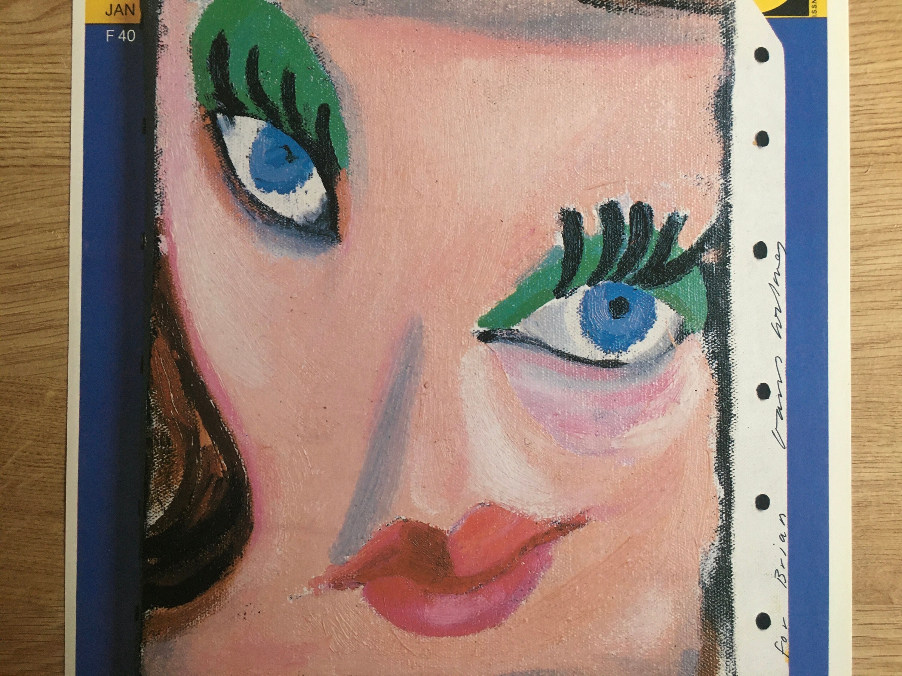 Vintage 1987 DAVID HOCKNEY Print - Vogue Paris 1985, Exhibition