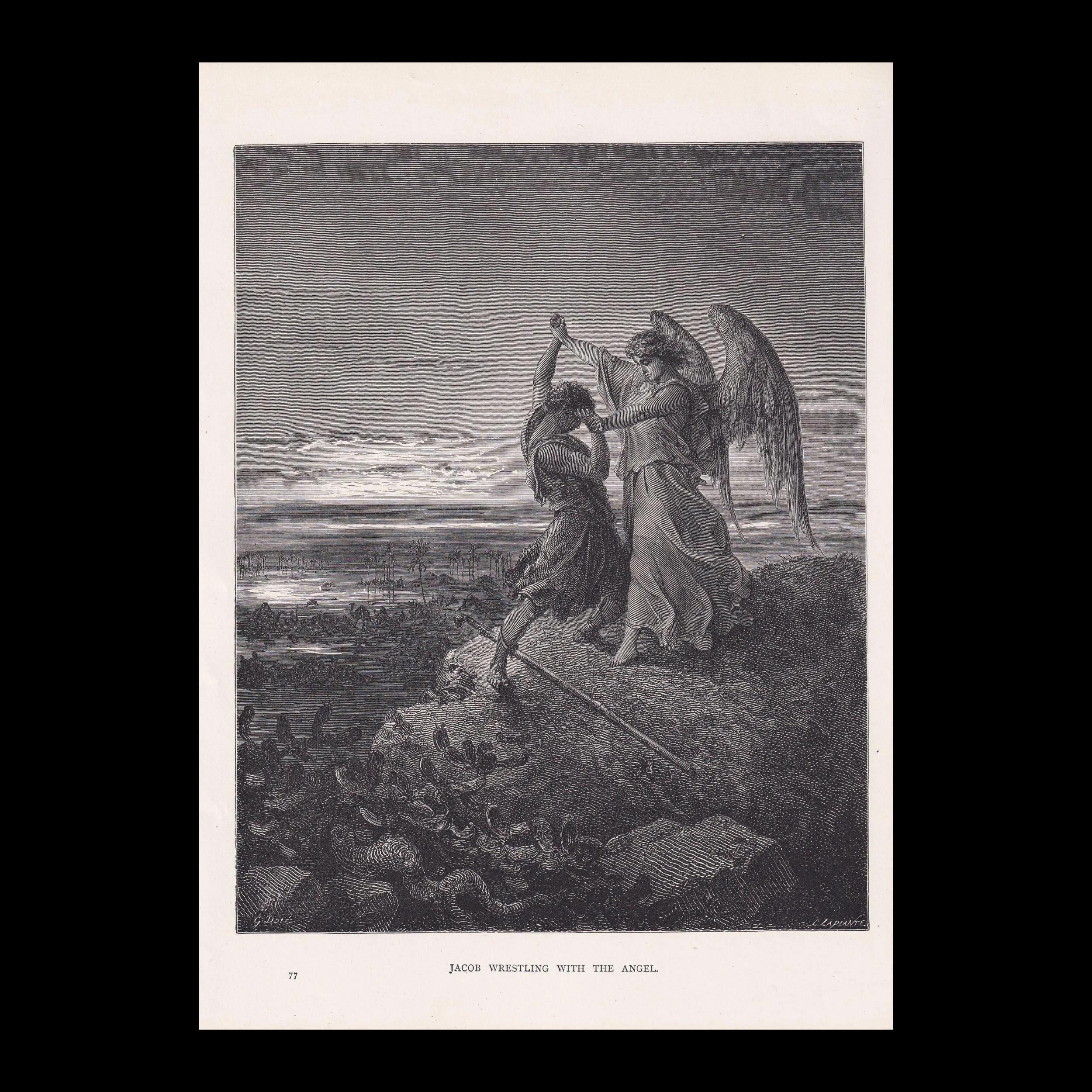 希少 Ruben Vallejos作 ストーリーテラー 18cm 1870 GUSTAVE DORE Print - 
