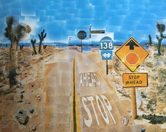 Vintage 1987 DAVID HOCKNEY Print - Center of Photography New York 1986, Ausstellungsposter - Hockney Wall Art - 10,25 x 14 Inches
