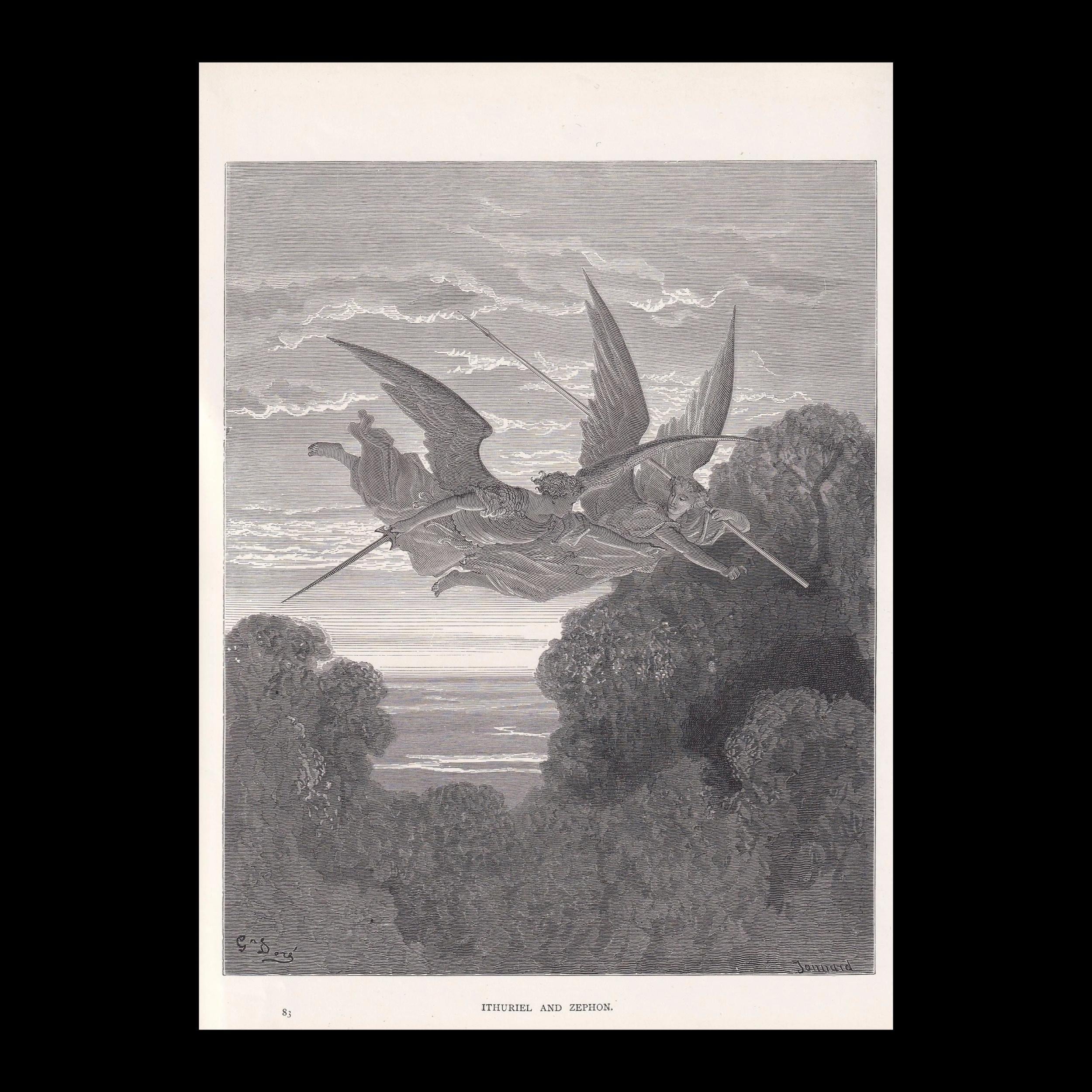 1870 GUSTAVE DORE Print - 